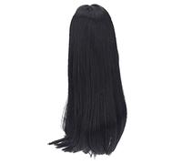 Doll Wig, Doll Hair Long Winky 1/3 Doll Wig Easy Styling Heat Resistant Hair for Dolls Doll Hair for Crafts for 21 to 24cm Head Circumference Dolls Enjoy DIY Small Doll Wig(Black)