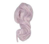 Doll Wig Long Curly Soft Silk Comfortable Touch 1/3 Ball Jointed Doll Hair for 22 23cm Head Circumference (Purple)