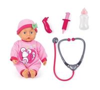Bayer Design 93378AA Doctor doll, medical set for kids, soft body, talking, with baby sounds, accessory