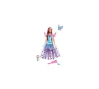 Doll with Two Fairytale Pets and Fantasy Dress, Barbie “Malibu” Doll from Barbie A Touch of Magic, 7-inch Long