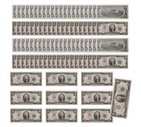 Dollar Bill Banknote - 100pc Movie Props Fake Dollars, Pretend Play Educational Toys, Simulation Money Compact, Portable Learning Fun, Collectible Accessory for Boys, Girls and Families