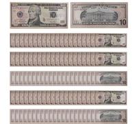 Dollar Bill Banknote - Collectible US Currency for Education or Display | Realistic Design with High Detail, Paper Money Prop for Teaching, Decor, or Collectors 5.91x2.44 in