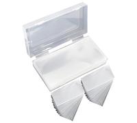 Dollar Bill Holder Covers - Protectors for storing currency | 100 Clear Paper Money Covers with Box, Transparent Money Organizer Bank Collecting Banknotes, Archive B