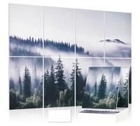 DOLLAR BOSS Wall Art Acoustic Panels 8 Pack 48" X 32" Sound Proof Panels for Wall Decorative Sound Absorbing Panels for Walls for Recording Studio Office Home, Ink