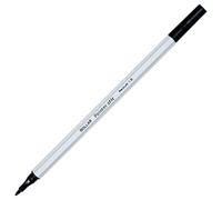DOLLAR BritStic Felt Tip Colouring Pens, BLACK, Pack of 10, Medium Point, BPack Colour Pens, Write Sketch Draw, Perfect for School Office Home Classroom Use