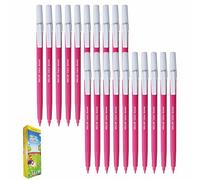 DOLLAR ColorMax Felt Tips Colouring Pens, PINK, Pack of 20, Ideal for Draw Colour Mark Sketch Write, Perfect for School Office Home Everyday Use