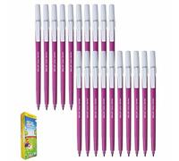 DOLLAR ColorMax Felt Tips Colouring Pens, VIOLET, Pack of 20, Ideal for Draw Colour Mark Sketch Write, Perfect for School Office Home Everyday Use