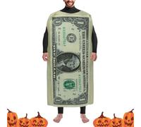 Dollar Costume Gag Joke Realistic Cash Theme Outfit