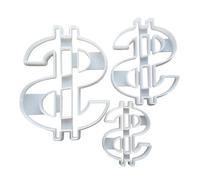 Dollar Currency USA Coin Shape Cookie Cutter Dough Biscuit Pastry Fondant Sharp Stencil Bill United States of America American Canadian (Small)