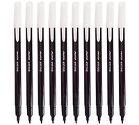 DOLLAR Econ-X Felt Tip Colouring Pens, BLACK, Fine Point, Pack of 100, Ideal for Colour Write Draw Sketch Mark, Multipack for School Office Home Use