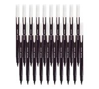 DOLLAR Econo Felt Tip Colouring Pens, BLACK, Fine Point (0.5mm), Pack of 20, Ideal for Colour Write Draw Sketch Mark, Single Colour Felt Tip Pens