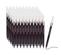 DOLLAR Econo Felt Tip Colouring Pens, BLACK, Fine Point (0.5mm), Pack of 50, Ideal for Colour Write Draw Sketch Mark, Single Colour Felt Tip Pens