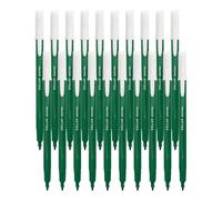 DOLLAR Econo Felt Tip Colouring Pens, GREEN, Fine Point (0.5mm), Pack of 20, Ideal for Colour Write Draw Sketch Mark, Single Colour Felt Tip Pens