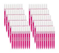 DOLLAR Econo Felt Tip Colouring Pens, PINK, Fine Point (0.5mm), Pack of 100, Ideal for Colour Write Draw Sketch Mark, Single Colour Felt Tip Pens