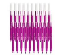 DOLLAR Econo Felt Tip Colouring Pens, VIOLET, Fine Point (0.5mm), Pack of 20, Ideal for Colour Write Draw Sketch Mark, Single Colour Felt Tip Pens