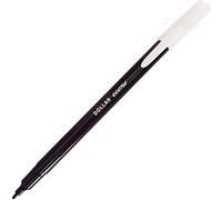 DOLLAR EcoStic Felt Tip Colouring Pens, BLACK, Pack of 10, Fine Point, OPack Colour Pens, Write Draw Sketch, Ideal for School Office Home Classroom Use