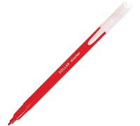 DOLLAR EcoStic Felt Tip Colouring Pens, RED, Pack of 10, Fine Point, OPack Colour Pens, Write Draw Sketch, Ideal for School Office Home Classroom Use