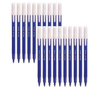 Dollar FeltStic Felt Tip Pens, BLUE, Pack of 20, Fine Point Fibre Pens, Write Colour Draw Sketch Colour Mark Fine Line Pens, School Office Home Use