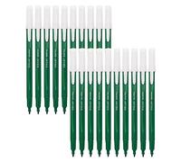 DOLLAR FeltStic Felt Tip Writing n Colouring Pens, GREEN, Pack of 20, Fine Point, Ideal for Colour Draw Sketch Mark Fine Lines, School Office Home Use