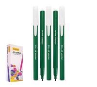 DOLLAR FeltStic Felt Tip Writing n Colouring Pens, GREEN, Pack of 50, Fine Point, Ideal for Colour Draw Sketch Mark Fine Lines, School Office Home Use