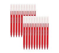 DOLLAR FeltStic Writing Pens, RED, Pack of 20, Fine Point, Smooth Writing, Ideal for Colour Draw Sketch Mark Fine Line Pens, School Office Home Use