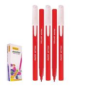 DOLLAR FeltStic Writing Pens, RED, Pack of 50, Fine Point, Smooth Writing, Ideal for Colour Draw Sketch Mark Fine Line Pens, School Office Home Use
