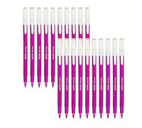DOLLAR FeltStic Writing Pens, VIOLET, Pack of 20, Fine Point, Smooth Writing, Ideal for Colour Draw Sketch Mark Fine Line Pens, School Office Home Use