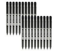 DOLLAR FineLINE Fineliner Pens, BLACK, Fine Point (0.3mm), Pack of 20, Ideal for Writing Drawing Sketching Colouring Drafting Calligraphy Marking