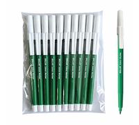 DOLLAR FineStic Felt Tip Colouring Pens, GREEN, Pack of 10, Fine Point, XPack Colour Pens, Write Draw Sketch Mark, Perfect for School Office Home Use