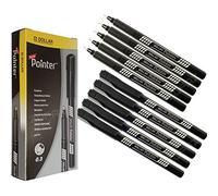 DOLLAR PointerPlus Fineliner Pens - Colour Draw Mark Sketch Everyday Pens (10 x 0.3mm BLACK Fine Line Pens + 1 x ZOFAX Black Pen)