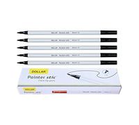 DOLLAR PS10 Felt Tip Pens, Medium Point (1.0 mm), BLACK, Pack of 50, Writing Pens, For Drawing Sketching Colouring Marking Writing, School Office Home Use