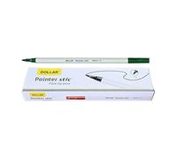 DOLLAR PS10 Felt Tip Pens, Medium Point (1.0 mm), GREEN, Pack of 10, Writing Pens, For Drawing Sketching Colouring Marking Writing, School Office Home Use