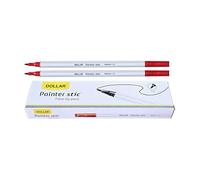 DOLLAR PS10 Felt Tip Pens, Medium Point (1.0 mm), RED, Pack of 20, Writing Pens, For Drawing Sketching Colouring Marking Writing, School Office Home Use