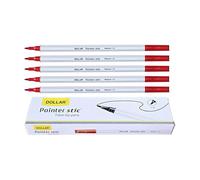 DOLLAR PS10 Felt Tip Pens, Medium Point (1.0 mm), RED, Pack of 50, Writing Pens, For Drawing Sketching Colouring Marking Writing, School Office Home Use