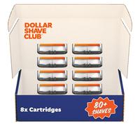 Dollar Shave Club | 6 Blade Razor Refills (8 Pack) | 6 Stainless Steel Blades for a Close & Comfortable Shave