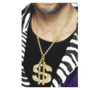 Dollar Sign Medallion, Gold