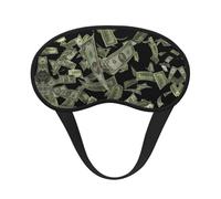 Dollar Sign Money Print Blackout Sleep Mask - Side Sleeper Eye Cover, Soft Comfort, Perfect for Travel, Meditation