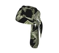 Dollar Sign Money Printed Quick Drying Cycling Cap, Breathable Mesh Bandana Helmet Liner, for Running Fishing