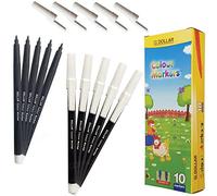 DOLLAR Single Colour Markers Felt Locked Tip Pens Drawing Pack Writing Sketching Drawing (10 x BLACK 0.5mm Felt Tip Pens + 1 x ZOFAX Gelo Black Gel Pen)