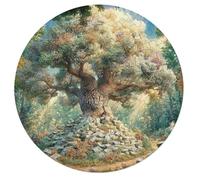 Dollar Tree 68 Piece Circular Jigsaw Puzzle Money Tree Animal Shape All Ages Suitable Stress Relief Puzzle Educational Learning Through Play Home Decor 68 PCS