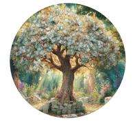 Dollar Tree 68 Piece Circular Puzzle Money Tree Animal Shape Premium Quality Stress Relief Brainteaser for Adults & Kids Home Decor Educational Game 68 PCS