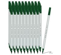 DOLLAR XMed Colouring Felt Tip Pens, GREEN, Medium Point (1.0mm), Pack of 50, Perfect for Writing Drawing Sketching Marking, Ideal for School Office Home Use