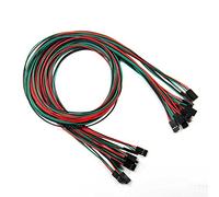 DollaTek 10 pcs/lot 70cm 3 Pin Female to Female Jumper Wire Dupont Cable designed for connecting components in 3D printers for Arduino main boards and module sensors