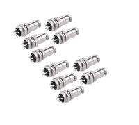 DollaTek 10Pcs Aviation Connector, 16mm 6P 4A 125V GX16-6 Waterproof Male Female Panel Metal Aviation Wire Connector