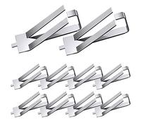 DollaTek 10Pcs Stainless Steel Glass Bed Spring Turn Clips Platform Clamps Stable for E3 Pro E3S E5 Pro CR-20 PRO CR-10S Pro 3D Printer