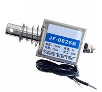 DollaTek 12V Open Frame Solenoid 10mm Stroke Push Pull Type Electronic DC Electromagnet 20N Force
