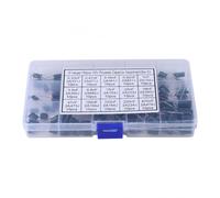 DollaTek 150PCS 15 Value(each 10pcs) 100V 0.33NF- 470NF Polyester Film Capacitor Assortment Kits + Plastic Box