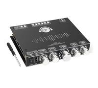 DollaTek 2.1 Channel Bluetooth Amplifier Board 220W×2+350W 12V-38V Audio Power Amplifier Module Support App Control Supports USB Bluetooth 3.5mm AUX Inputs S350HS