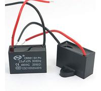 DollaTek 2Pcs CBB61 2.5uF 450V AC 50/60Hz Air Conditioner Fan Motor Running Capacitor