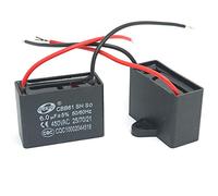 DollaTek 2Pcs CBB61 6uF 450V AC 50/60Hz Air Conditioner Fan Motor Running Capacitor